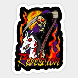 Revelation pale horse Sticker